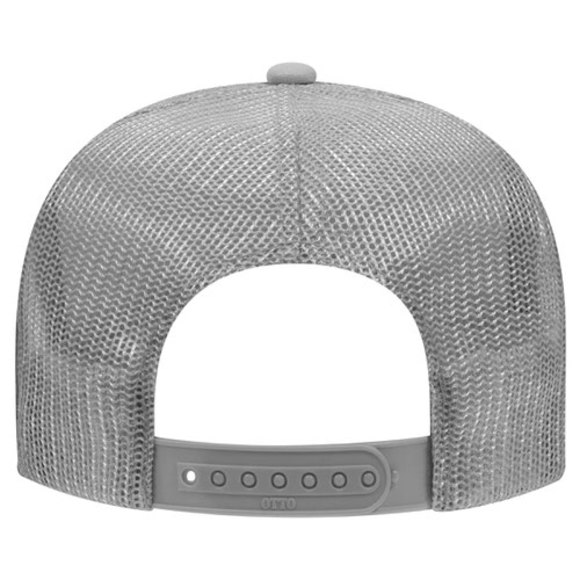 NEW Brooklyn Nets Circle Logo Foam Trucker Mesh Snapback Hat GREY - Picture 2 of 2